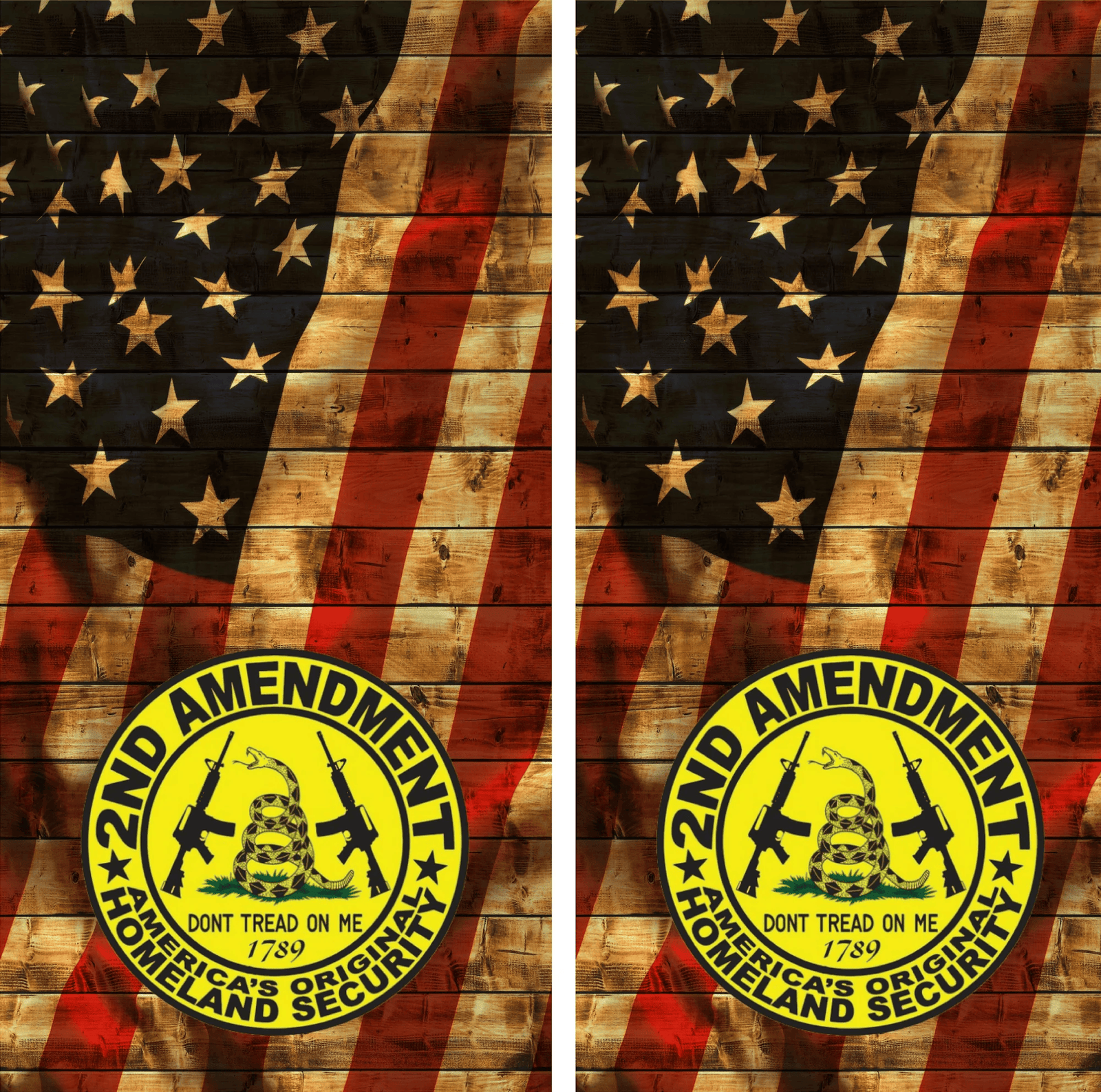 2nd Amendment Cornhole Board Set 1 2nd Amendment #2 Cornhole Board Set - Image 1
