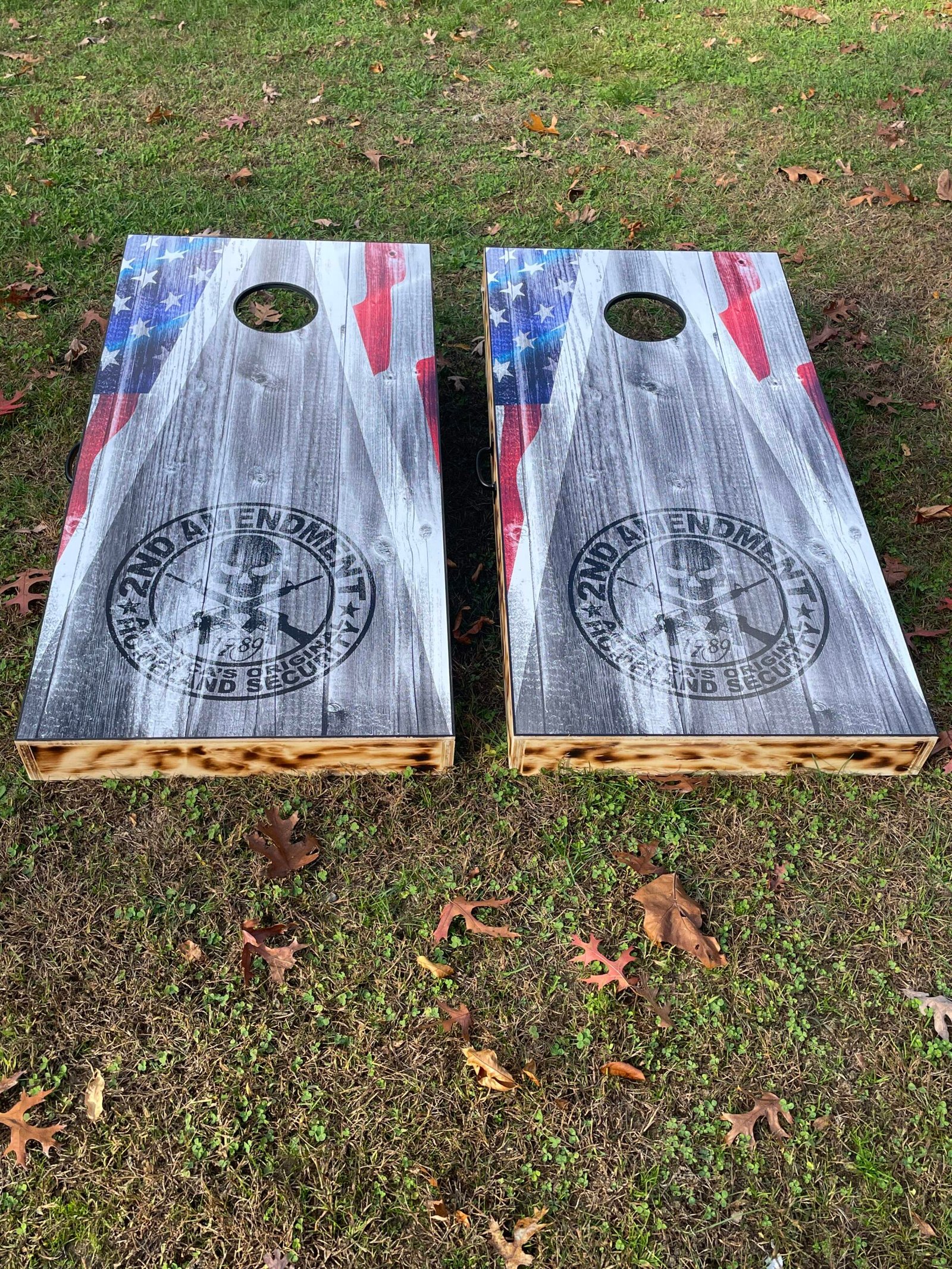 2nd_Amendment_Front-2 2nd Amendment Cornhole Board Set - Image 1