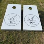 Custom Designed Birthday Cornhole Board Set
