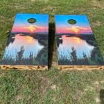 Assateague Island Cornhole Board Set