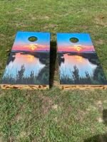 Assateague Island Cornhole Board Set