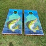 Bass and Lure Cornhole Board Set