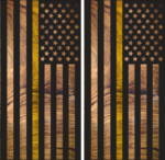 Black Flag - Yellow Line Cornhole Board Set