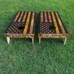 Black Flag - Yellow Line Cornhole Board Set - Image 2