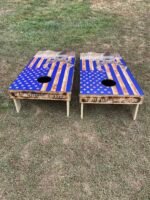 Buck and Blue Flag Cornhole Board Set - Image 2