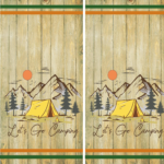 Camping #1 Cornhole Board Set