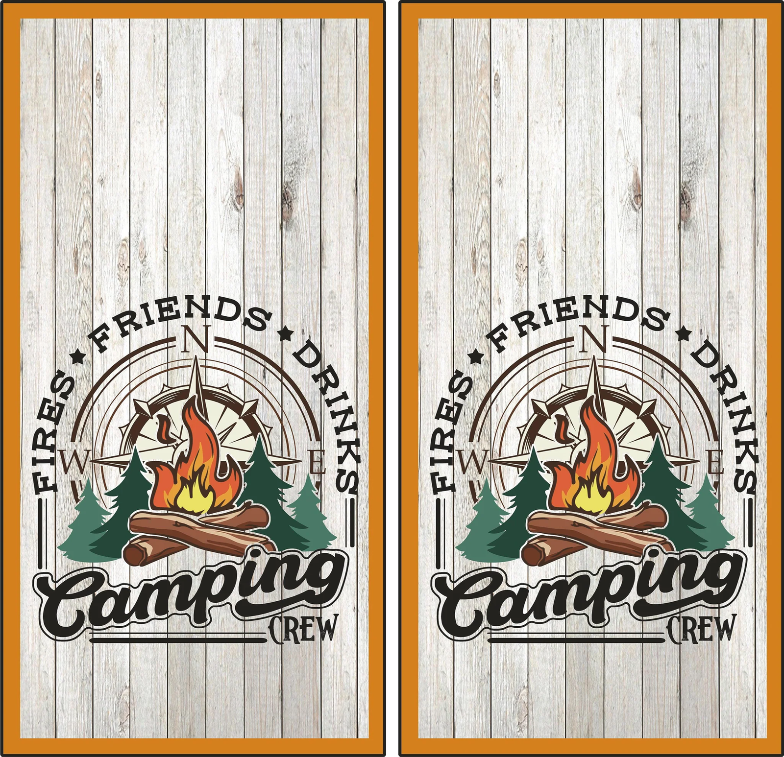 Camping 6 Camping #6 Cornhole Board Set - Image 1