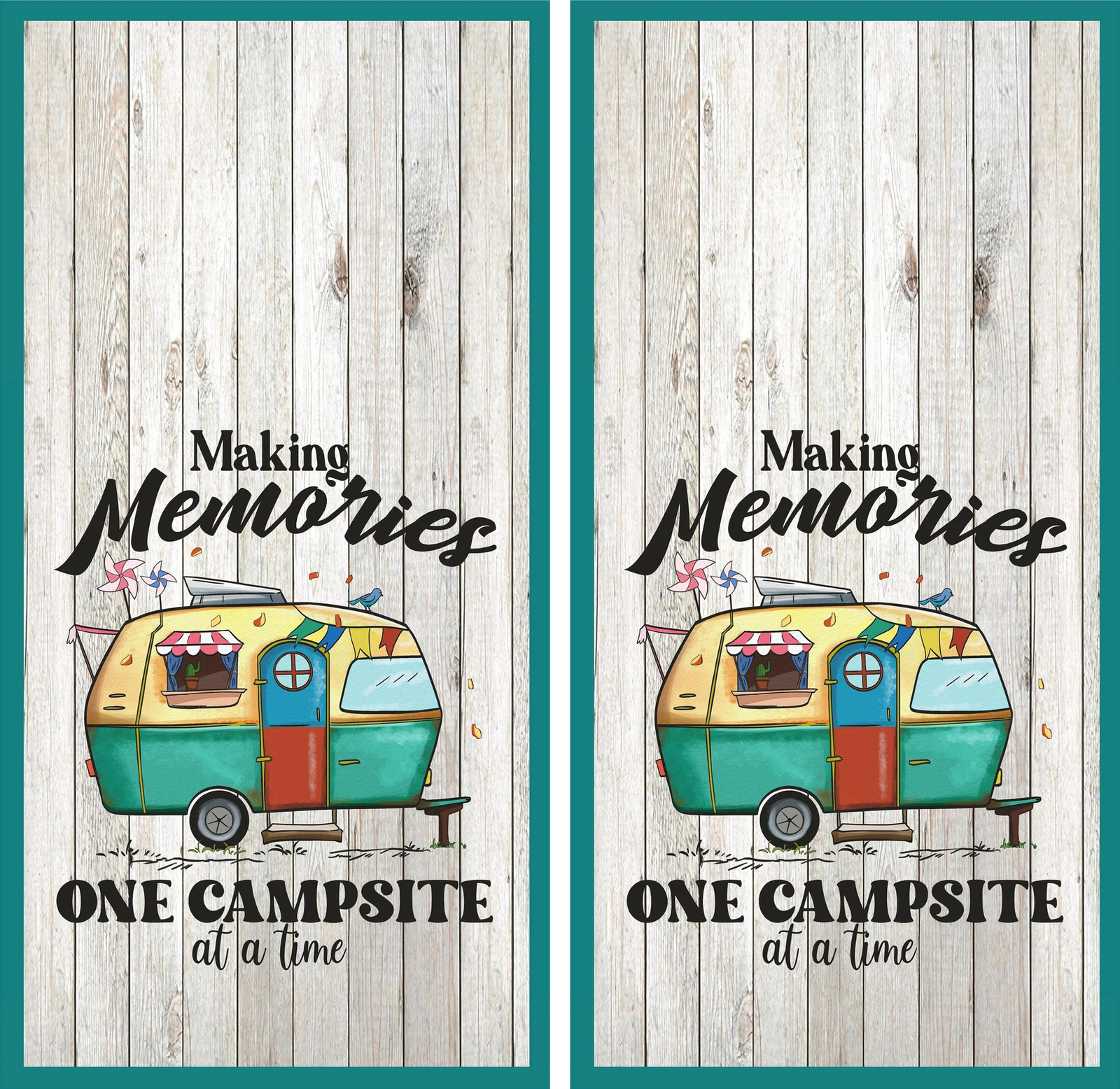Camping 7 Camping #7 Cornhole Board Set - Image 1