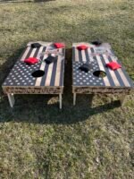 Deer and Black Flag Cornhole Board Set - Image 2