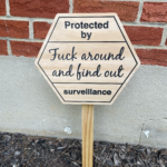 FAFO Surveillance Sign - natural