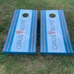 Custom Designed Company Logo #2 Cornhole Board Set