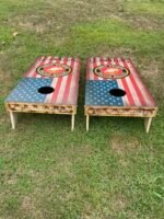 US Marines/Semper Fi Cornhole Board Set - Theme 2 - Image 2