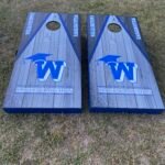 Custom Designed School Logo Cornhole Board Set