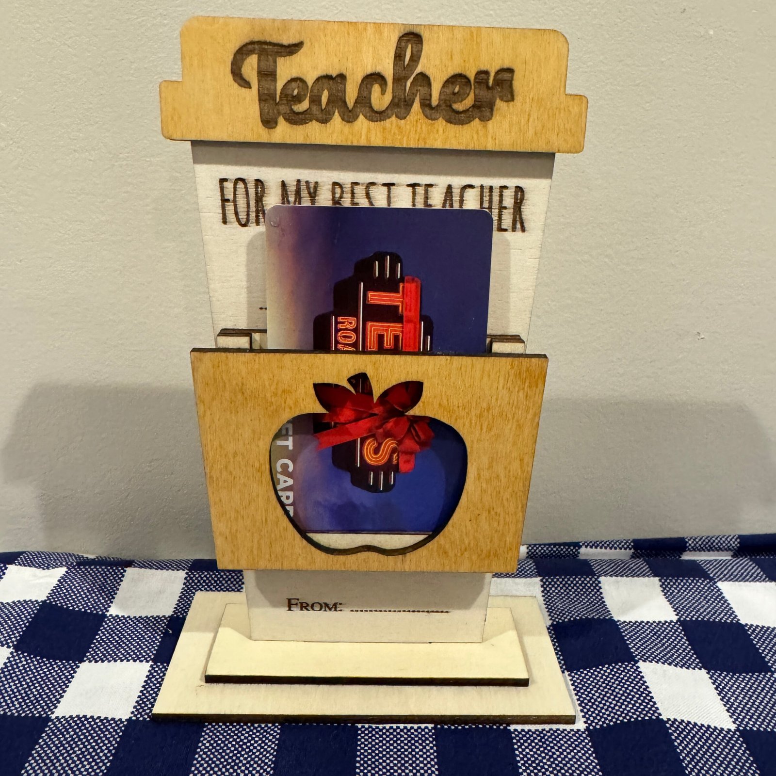 Best Teacher3 Best Teacher Gift Card Holder/Display - Image 1