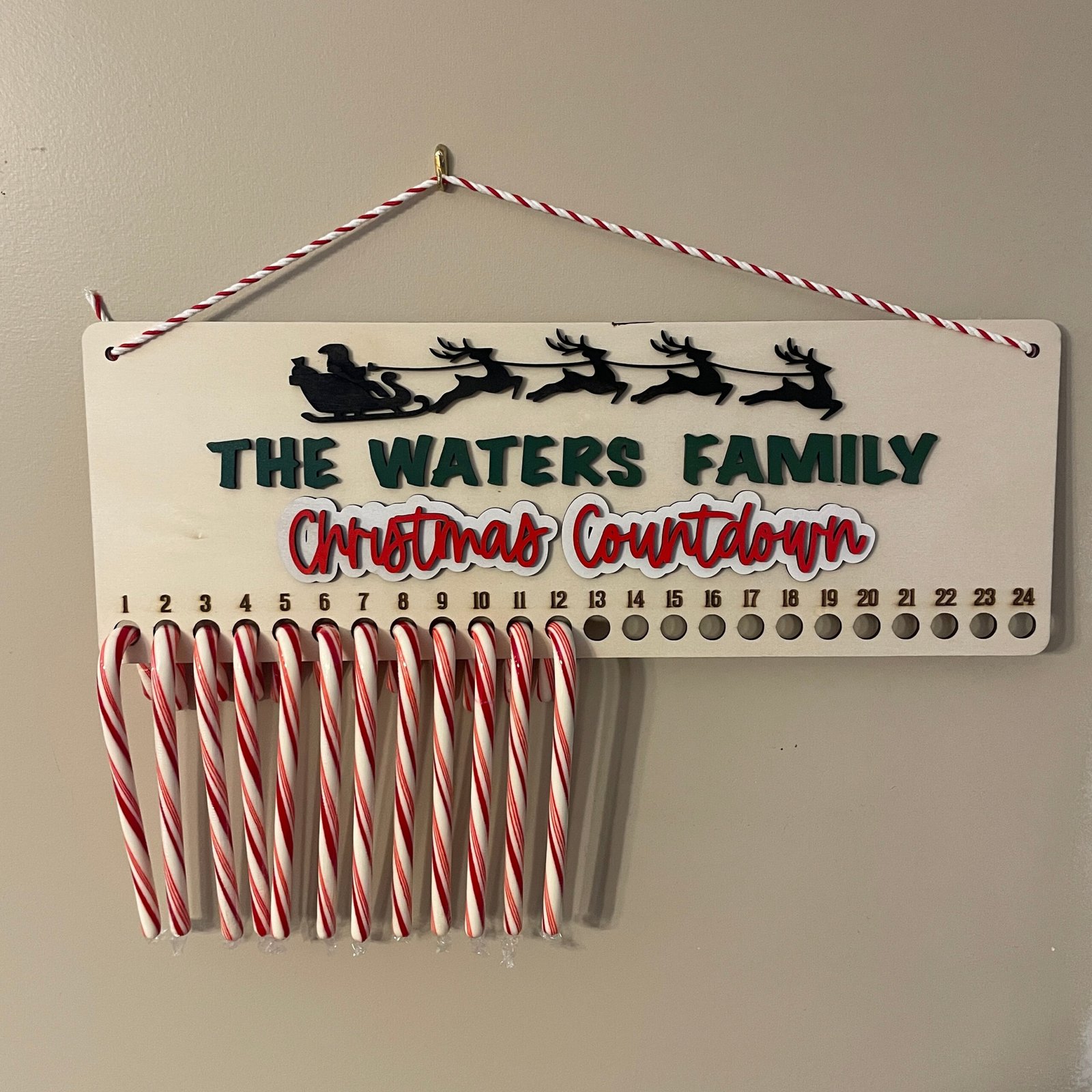 Candy Cane Countdown1 Christmas Candy Cane Countdown - Image 1
