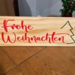 Merry Christmas Sign in German
