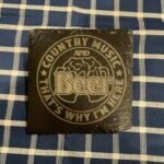 Country Music and Beer Coaster Set