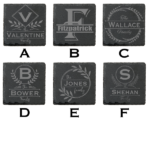Custom Monogram Coaster Set - Image 3