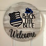 Door Hanger - Back the Blue, Police Department