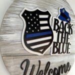 Door Hanger - Back the Blue, Police Department - Image 2