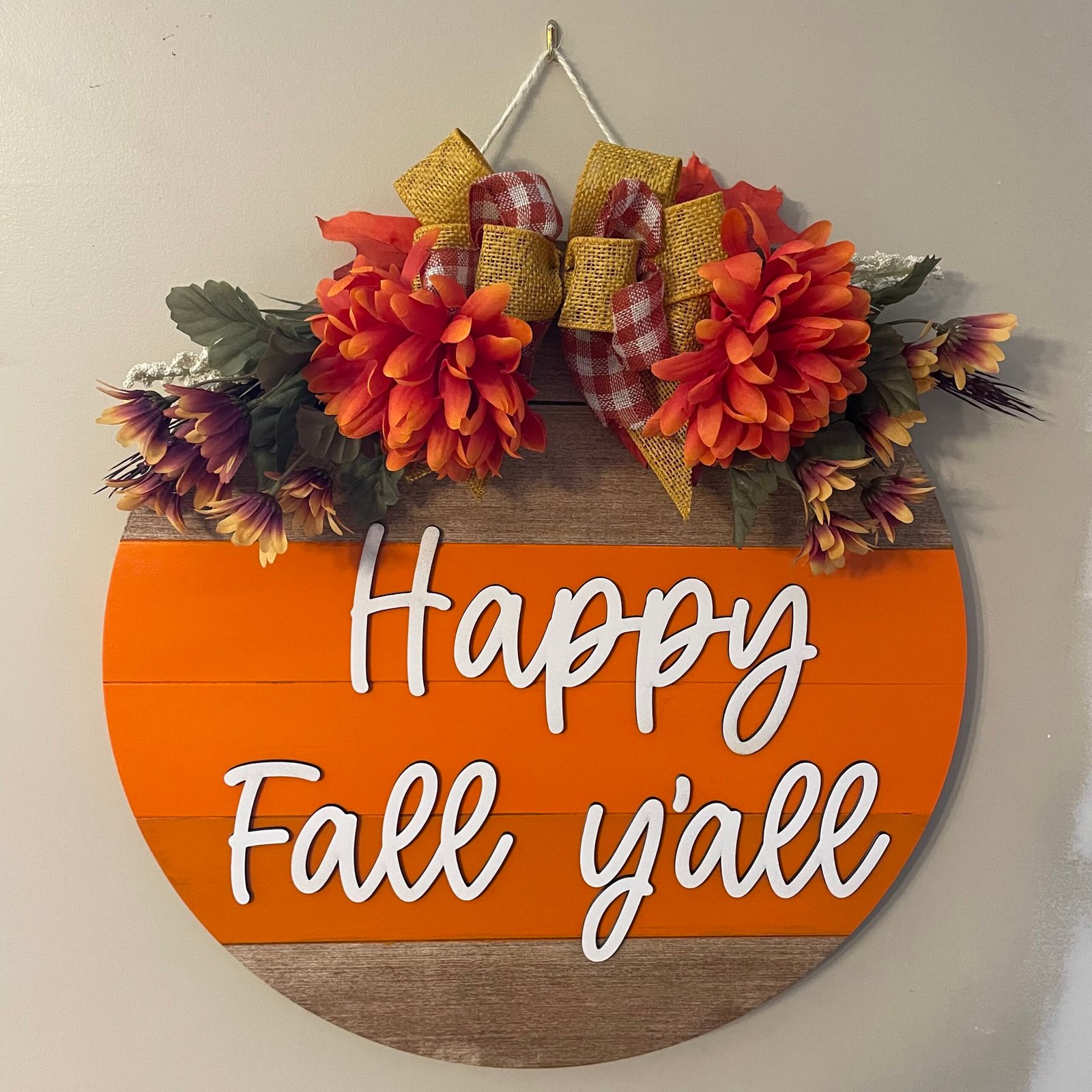 DH Happy Fall Yall Door Hanger - Happy Fall Y'all - Image 1