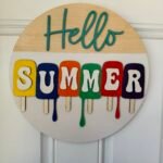 Door Hanger - Hello Summer with Popsicle