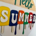 Door Hanger - Hello Summer with Popsicle - Image 2