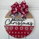Door Hanger - Merry Christmas Nordic
