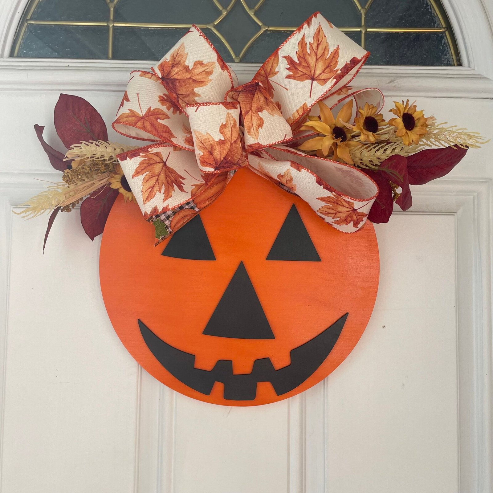 DH Pumpkin Face Door Hanger - Pumpkin Face - Image 1