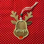 Laser Engraved Custom Christmas Ornament