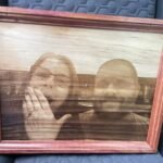 Custom Laser Engraved Faux Frame Portrait