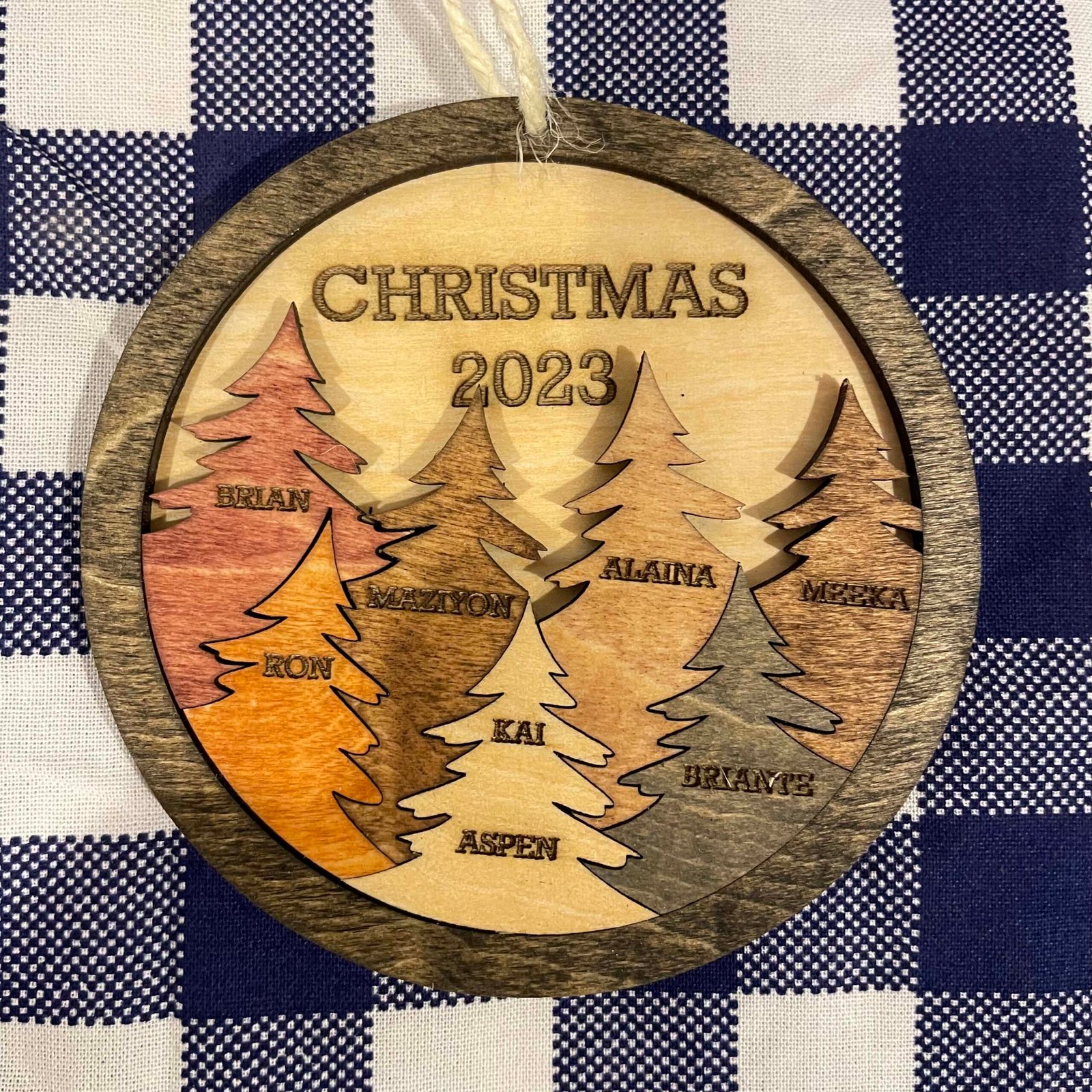 Handcrafted Christmas Ornament - Trees5 Handcrafted Christmas Ornament - Trees - Image 1