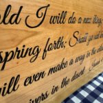 Behold I Will Do a New Thing Plaque - Isaiah 43:19 - Image 2