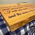 Behold I Will Do a New Thing Plaque - Isaiah 43:19 - Image 3