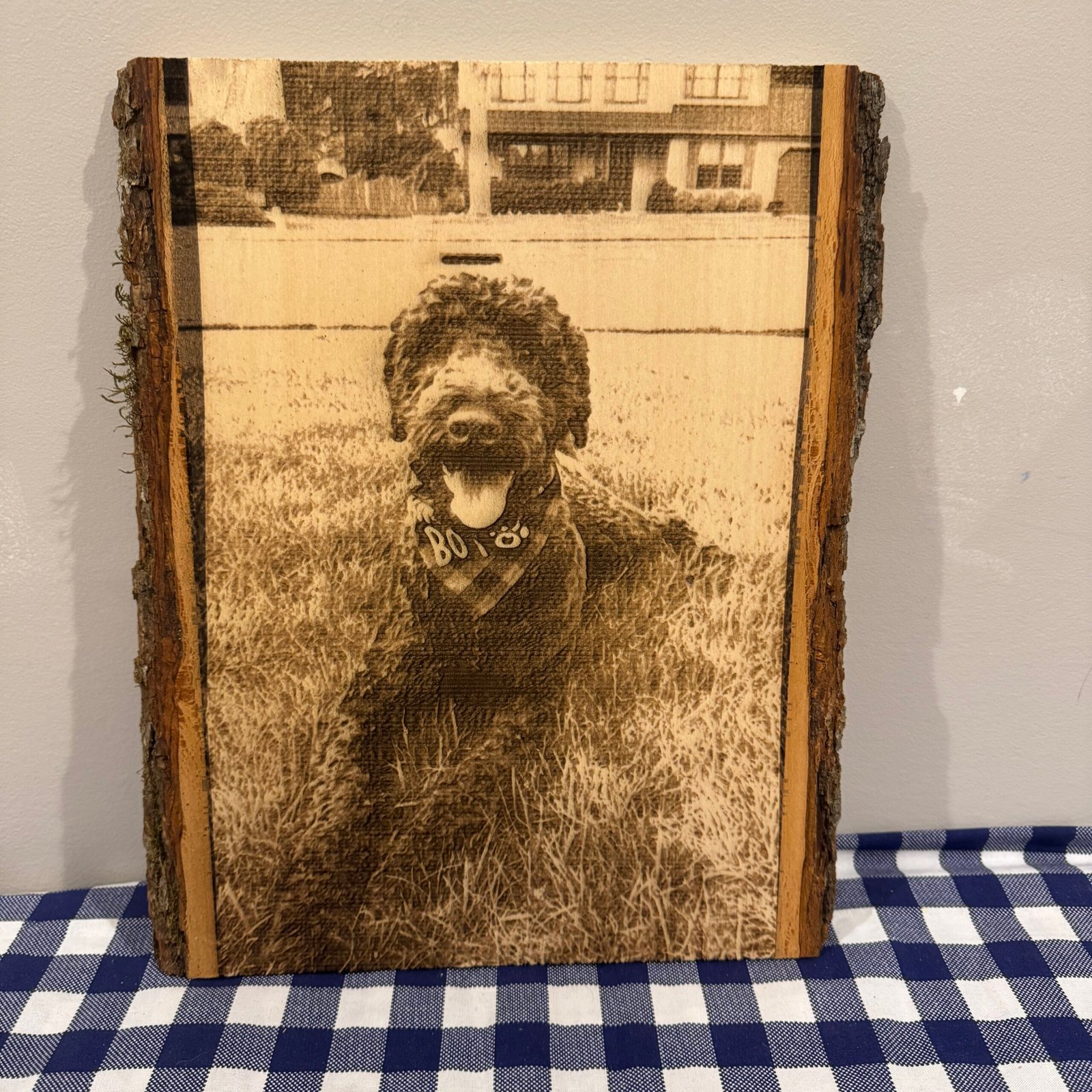 Laser Pet Pic Laser Engraved Pet Portrait - Image 1