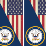 US Navy Cornhole Board Set - Theme 1