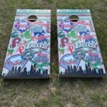 Phillies-Eagles Smash-Up Cornhole Board Set